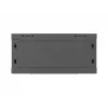 Pie sienas stiprināms 19 collu plaukta skapis LANBERG 4U 600x450 mm melns ar metāla durvīm