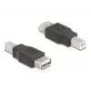 Savienotāju adapteris DeLOCK 67199 USB Type-B uz Type-A melns