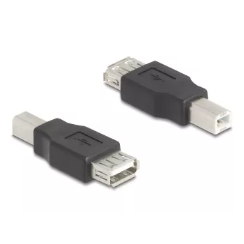 Savienotāju adapteris DeLOCK 67199 USB Type-B uz Type-A melns