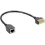 ROLINE kabeļa adapteris RJ45 BU - Push-Terminal Block - Adapteris - Tīkla (12.02.1172)