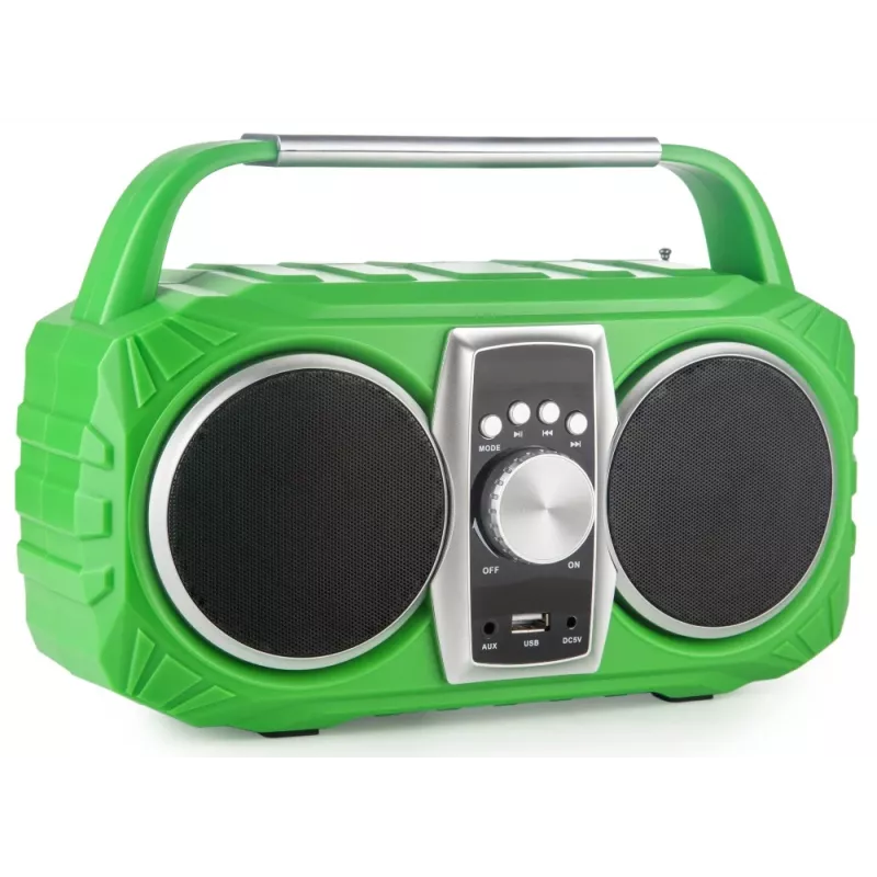 Radio pulkstenis PRIME3 Prime3 APR71GR Neon — modinātājpulkstenis ar FM radio un LED displeju
