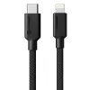 Alogic USB kabelis 2.0 USB-C vīr. – Lightning vīr. 1 m melns