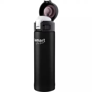 Termokrūze LAMART LT4045 400 ml nerūsējošā tērauda vakuumizolēta ceļojumu krūze, Ø 6,4 cm