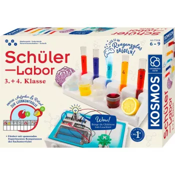 Kosmos Schülerlabor 3. + 4. Klasse, Eksperimentu komplekts, Ķīmija, 8 gadi, Daudzkrāsains