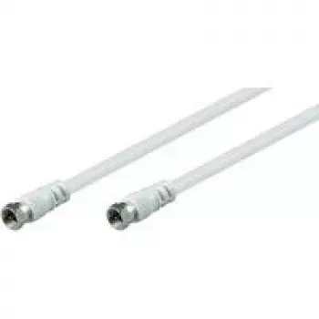 Wentronic Goobay SAT savienojuma kabelis, balts, 2,5 m - F-spraudnis F-spraudnis (11724)