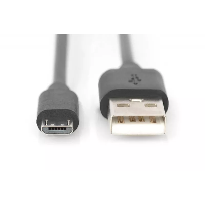 USB savienojuma kabelis Digitus USB 2.0 A Micro B 1m