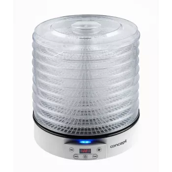 Pārtikas žāvētājs Concept Solution SO2020, 500 W, LED displejs, sudraba krāsā, 220–240 V, 3,3 cm restes diametrs