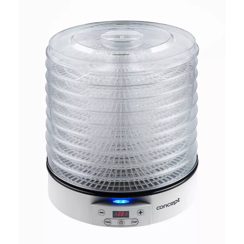 Pārtikas žāvētājs Concept Solution SO2020, 500 W, LED displejs, sudraba krāsā, 220–240 V, 3,3 cm restes diametrs
