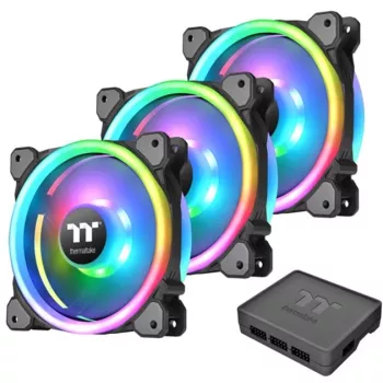 Thermaltake Ring Trio 14 ARGB 140mm korpusa ventilatori - 3 iepakojumā