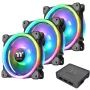 Thermaltake Ring Trio 14 ARGB 140mm korpusa ventilatori - 3 iepakojumā