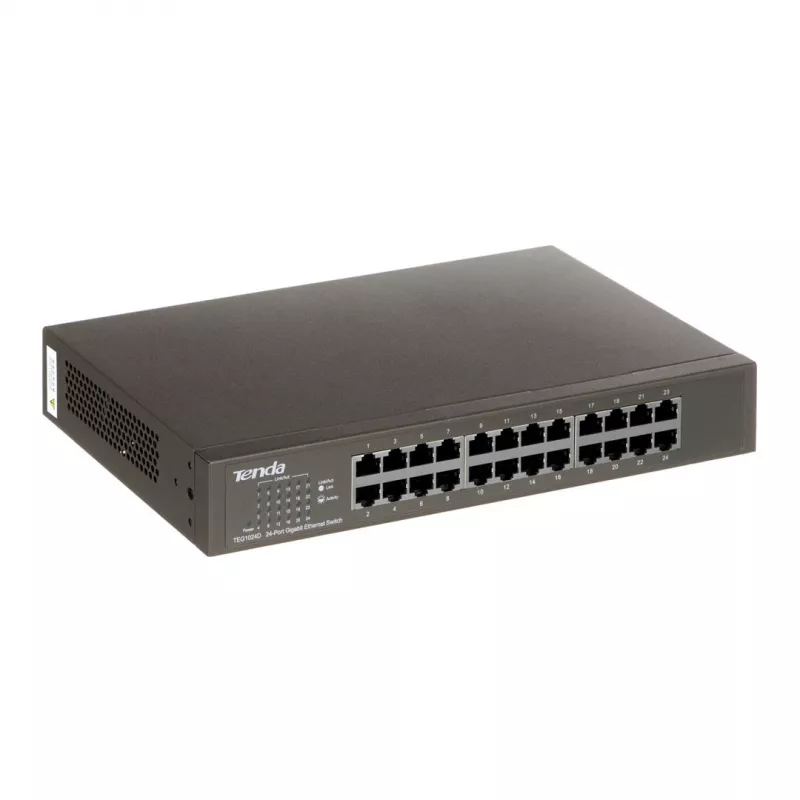 Nepārvaldāms slēdzis TENDA TEG1024D 24 portu Gigabit Ethernet, 48 Gbps, 8000 MAC tabula, zils