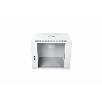 Digitus DN-W19 09U/450 statīvs skapis 9U Pie sienas stiprināms statīvs Gaiši pelēks