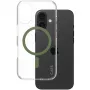 PanzerGlass CARE Urban Combat caurspīdīgs maciņš ar zaļu MagSafe iPhone 16