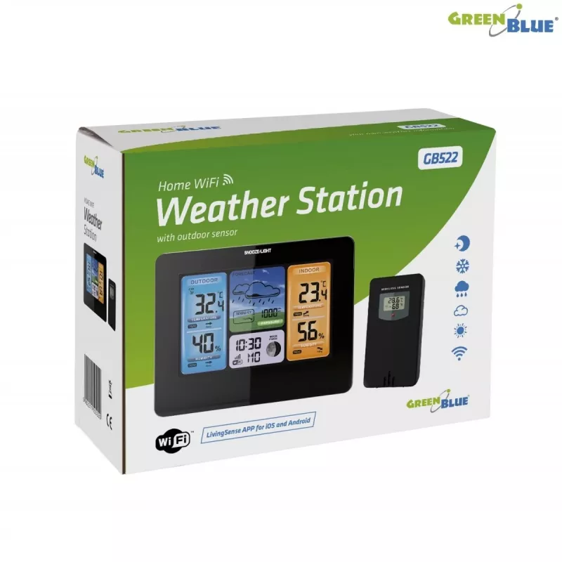 Greenblue 46003 Melns LCD bateriju Wi-Fi