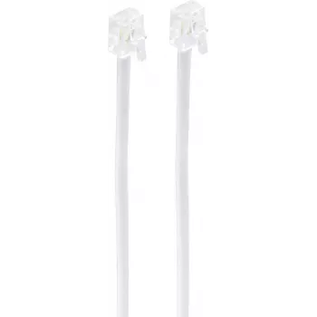 shiverpeaks ®-BASIC-S--Modular-Cable, Western-Plug 6/4 uz Western-Plug 6/4, melns, 4-dzīslu, 20m (BS70095-20W)