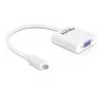 Video kabeļa adapteris DeLOCK 65347 VGA D-Sub uz HDMI Type D Micro balts