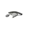 Zebra CBA-RF2-C09ZAR seriālais kabelis, melns, 2,8 m, RS232 DB9