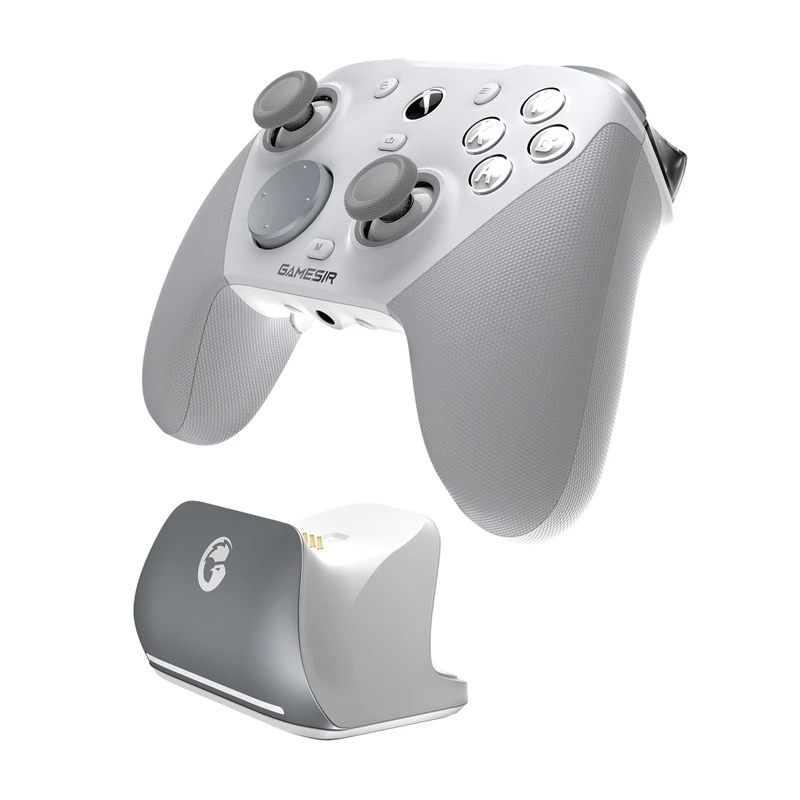 GameSir spēļu kontrolieris G7 PRO Mech balta — vadu/bezvadu atbalsts, ergonomisks izkārtojums