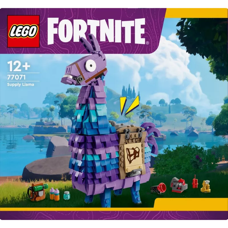 Uzglabāšanas rotaļlieta LEGO 77071 Fortnite Llama konstrukcijas rotaļlieta – LEGO zīmola uzglabāšanas un izstādes vienība