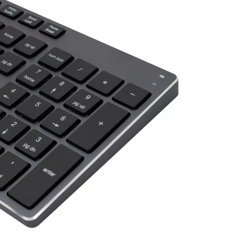 Bezvadu tastatūra SBOX WK-131 US, kompakts metāla dizains, US izkārtojums