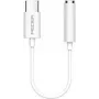 PEDEA USB-C uz 3,5 mm austiņu ligzdu, balts, audio ligzdas adapteris