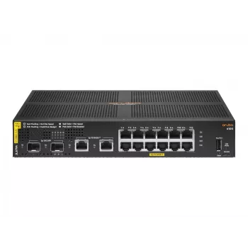 HPE Aruba Networking 6100 12G Class4 PoE 2G/2SFP+ 139W pārvaldīts L3 Gigabit Ethernet (10/100/1000) Power over Ethernet (PoE) 1U melns