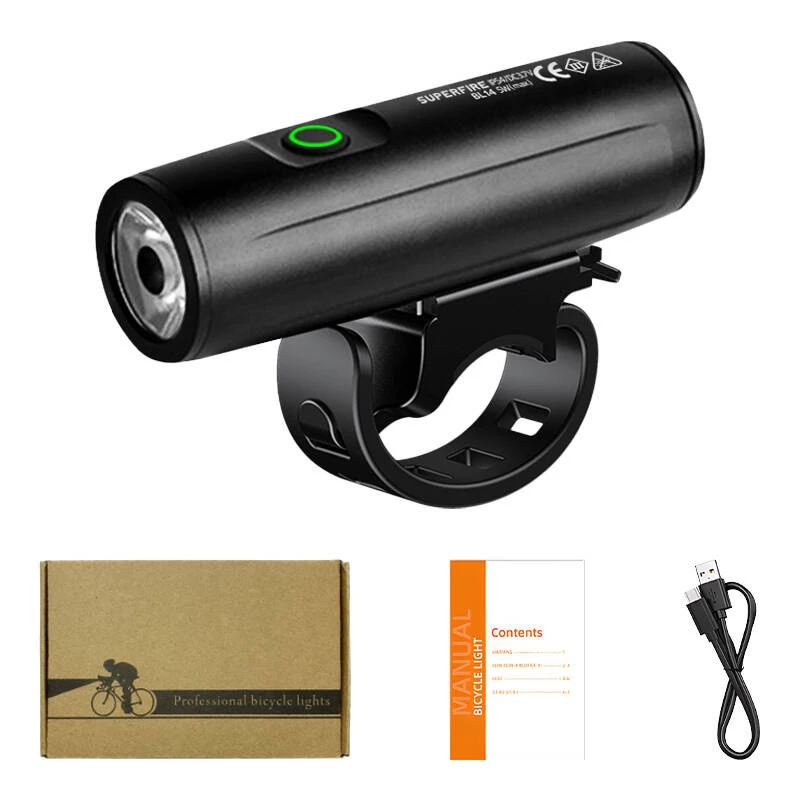Velosipēda lukturītis Superfire BL14 — 400 lm, 3 režīmi