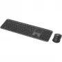 Logitech Signature plāns Combo MK950 - tastatūras un peles komplekts - 100% - pilna izmēra - bezvadu - Bluetooth 5.1 LE - AZERTY - franču - grafīta (920-012485)