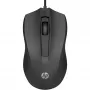 HP vadu pele 105, piemērota abām rokām, optiska, USB Type-A, 1600 DPI, melna