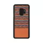 Viedtālruņa maciņš man and wood Galaxy S9 — brūns rūts ar melnu apmali