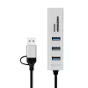 USB3.0 centrmezgls USB-A, SD/microSD slots, 2in1