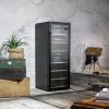 Caso | Smart Wine Cooler | WineExclusive 126 | Energy efficiency class G | Showcase | Free standing | Bottles capacity 126 bottles | Cooling type Compressor technology | Melns