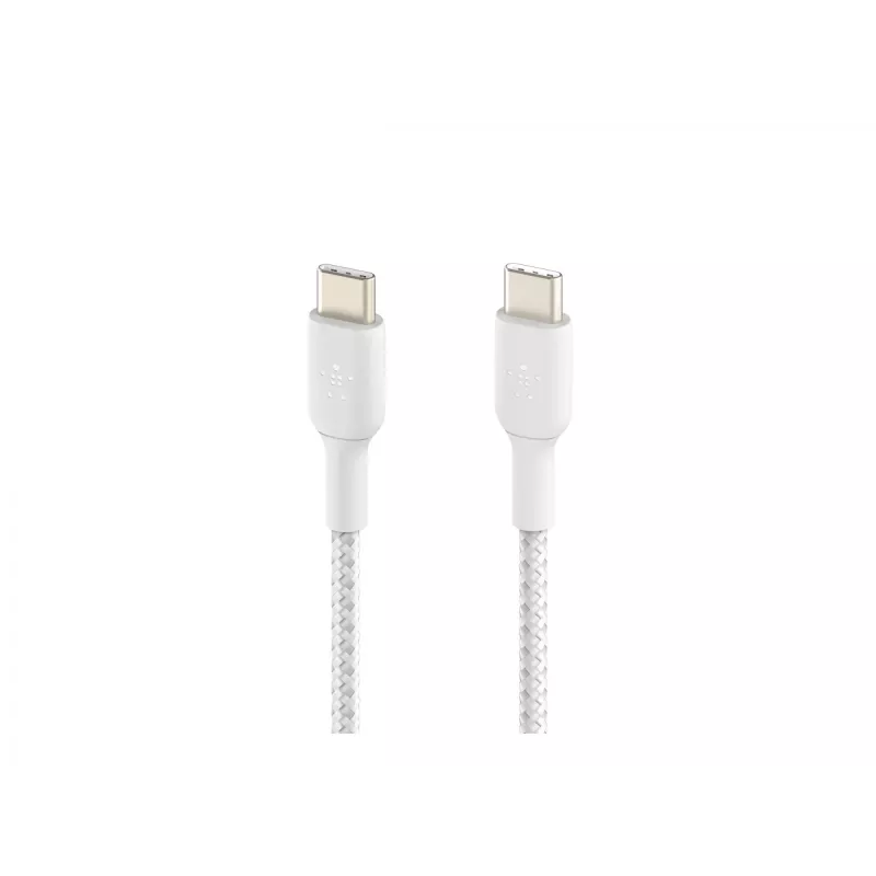 Pīts USB-C uz USB-C kabelis 1m Balts