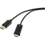 HDMI savienojuma kabelis DisplayPort spraudnis 2,00 m melns RF-5179188 PVC apvalks (RF-5179188)