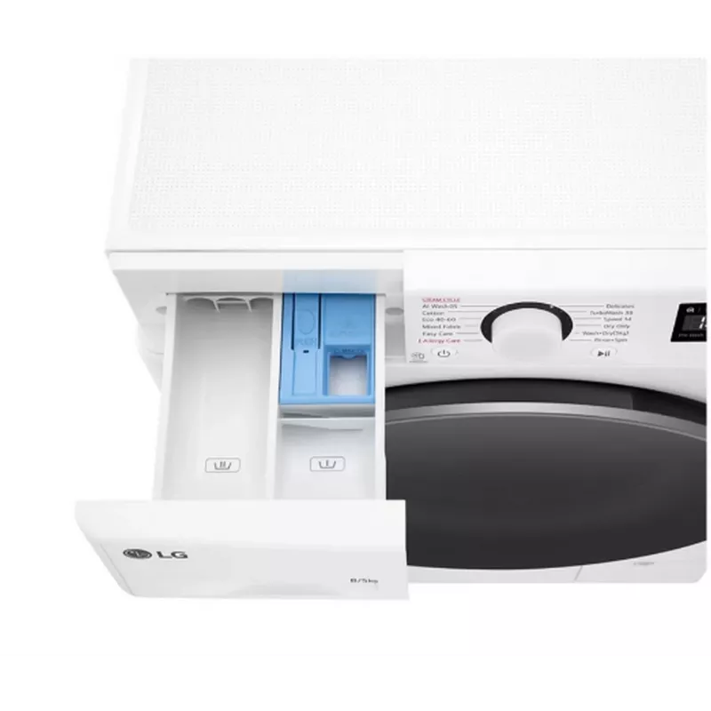 LG F2DR508S1W Veļas mazgājamā mašīna ar žāvētāju 8 kg / 5 kg 1400 RPM Balta