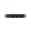 Lanberg PDU-03E-0200-BK strāvas sadales bloks (PDU) 3 maiņstrāvas kontaktligzdas 1U melns