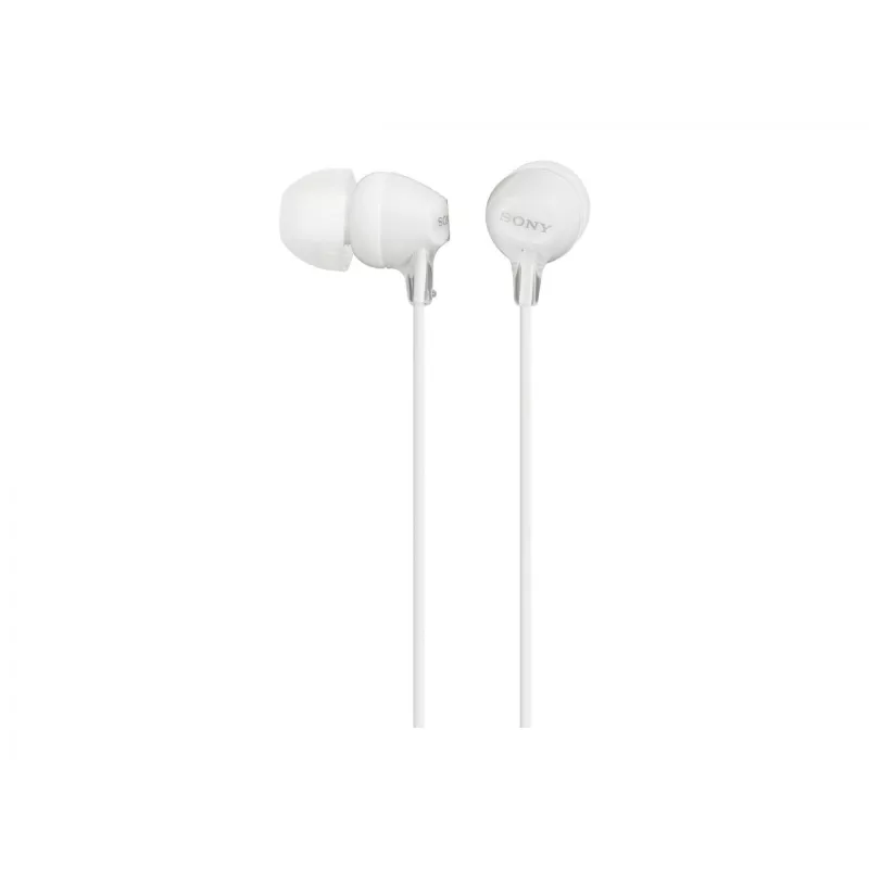 Sony MDR-EX15LP, vadu, 8 - 22000 Hz, mūzika, 3 g, austiņas, balta