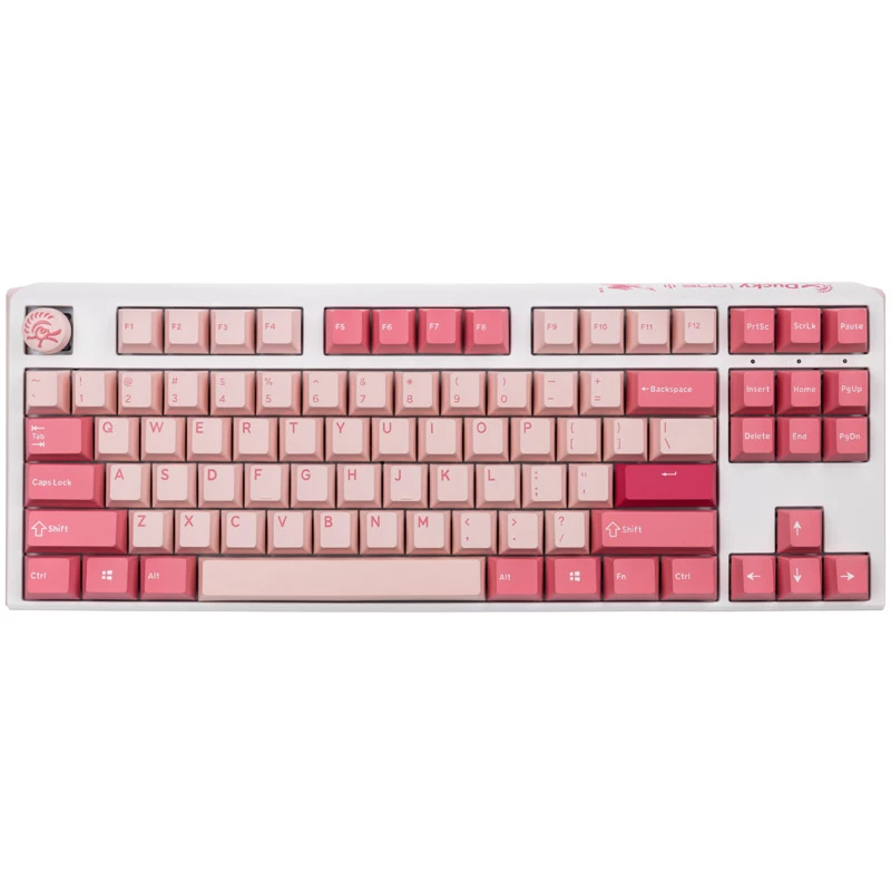 Ducky One 3 TKL Gossamer Pink tastatūra Gaming USB US English Rozā, Balta