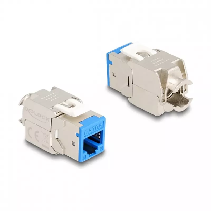 DeLOCK keystone modulis 88113 Plakans RJ-45 Zils 10 gab.