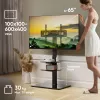 Grīdas TV statīvs ONKRON TS5550-B 32–65 collu (81,3–165,1 cm) ekrāniem, maks. slodze 30 kg, VESA 100x100–600x400, augstums 880–1080 mm, pagriešana ±25°