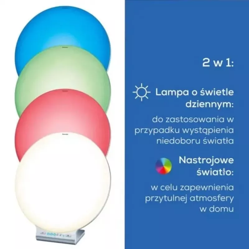 Gaismas terapijas lampa Beurer TL100 — 10 000 luksi, enerģiju taupošs dizains