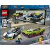 LEGO City rotaļu komplekts 60415 Policijas auto un muskuļauto pakaļdzīšanās — 213 elementi, 2 minifigūras, vecumam 6+