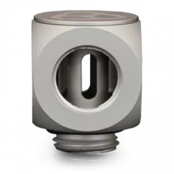 Thermal Grizzly DeltaMate Rotary T – ūdens dzesēšanas savienojums, matēts niķelis, 1 gab. (TG-DM-FIT-0204)