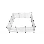 Suņu būda c&c Modular 145×75×37 cm — iekštelpu/ārā mājdzīvnieku novietne, modulāra paneļu konstrukcija, melna