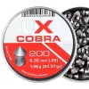 Gun pellet UMAREX Pointed Ribbed Shot Cobra 6.35 mm, 1.56 g, sudraba, 200 gab.