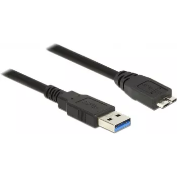 USB kabelis DeLOCK 85075 USB 3.2 Gen 1 3m USB A Micro-USB B melns