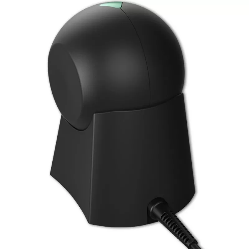Vadu galda svītrkodu skeneris QOLTEC 50857 — 1D/2D, USB, ABS korpuss, melns, 1,75 m kabelis