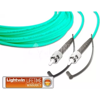 Lightwin augstas kvalitātes simplekss optiskais komutācijas kabelis, MM OM3, ST - ST optiskais komutācijas kabelis (LSP-50 ST-ST 2.0 OM3)