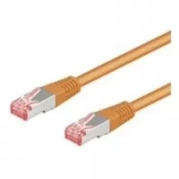 Wentronic Goobay CAT 6 komutācijas kabelis, S/FTP (PiMF), oranžs, 20 m - LSZH bez halogena, varš (93472)