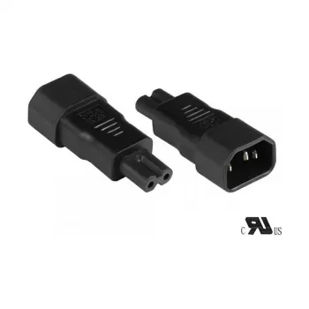 GoodConnections C14 > C7 (ST-BU) IEC ierīces strāvas adapteris, melns